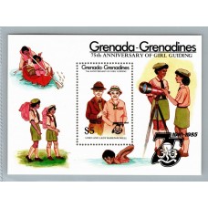 BOY SCOUTS GRENADA GRENADINES HOJA BLOQUE NUEVA MINT SCOUT